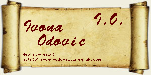 Ivona Odović vizit kartica
